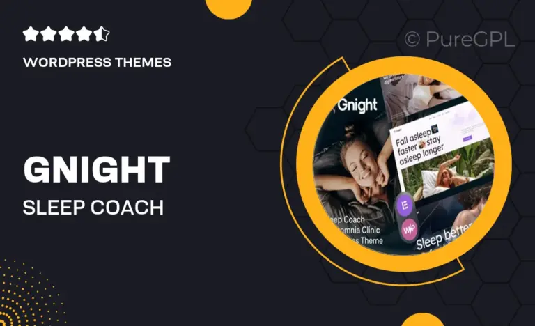 gnight sleep coach insomnia clinic wordpress theme