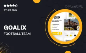 Goalix – Football Team & Sports Academy Elementor Template Kit