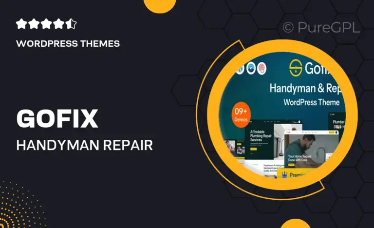 gofix handyman repair service wordpress theme