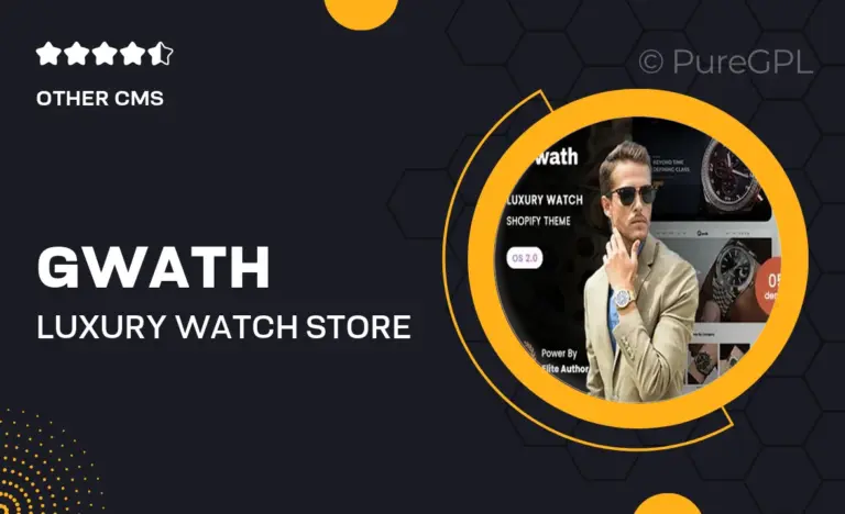 gwath luxury watch store shopify 2 0 theme