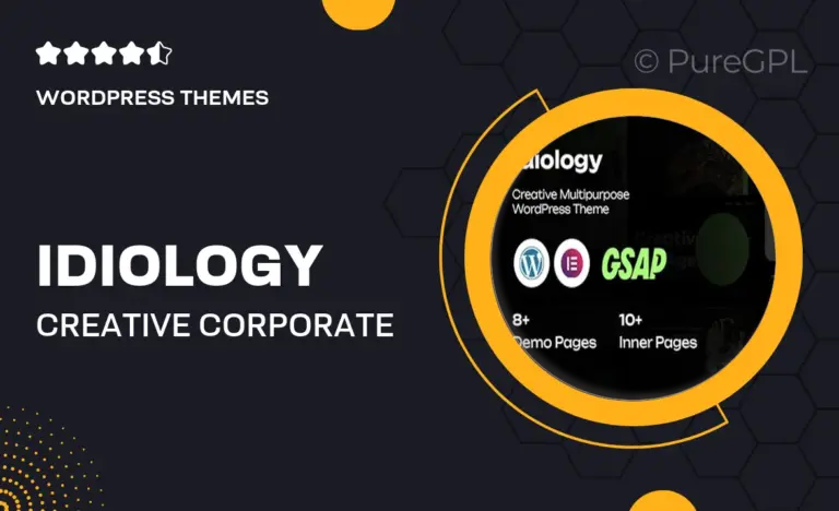 idiology creative corporate wordpress theme