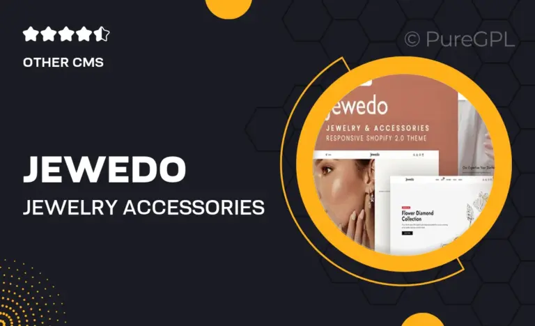 jewedo jewelry accessories responsive shopify 2 0 theme
