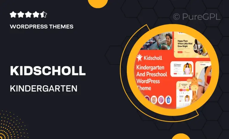 kidscholl kindergarten preschool wordpress theme
