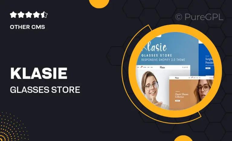 klasie glasses store shopify 2 0 theme