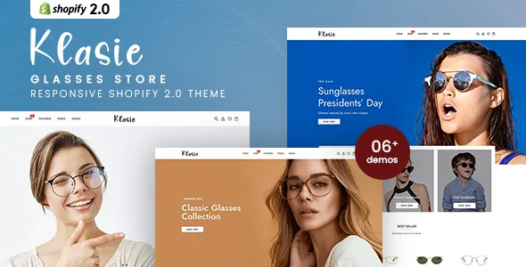 klasie glasses store shopify 20 theme