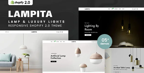 lampita lamp luxury lights responsive shopify 20 theme