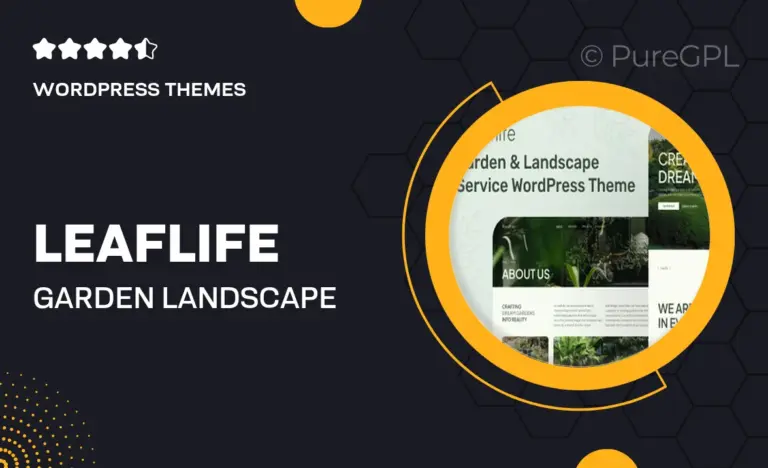 leaflife garden landscape service wordpress theme
