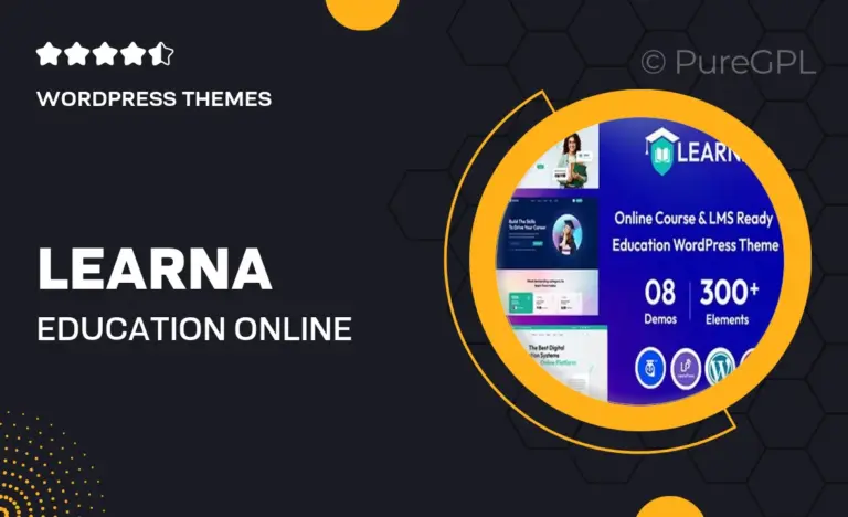 learna education online course wordpress theme