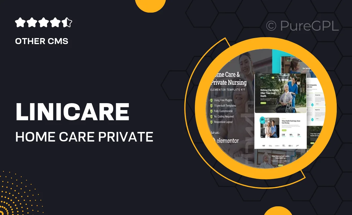 LiniCare – Home Care & Private Nursing Elementor Template Kit