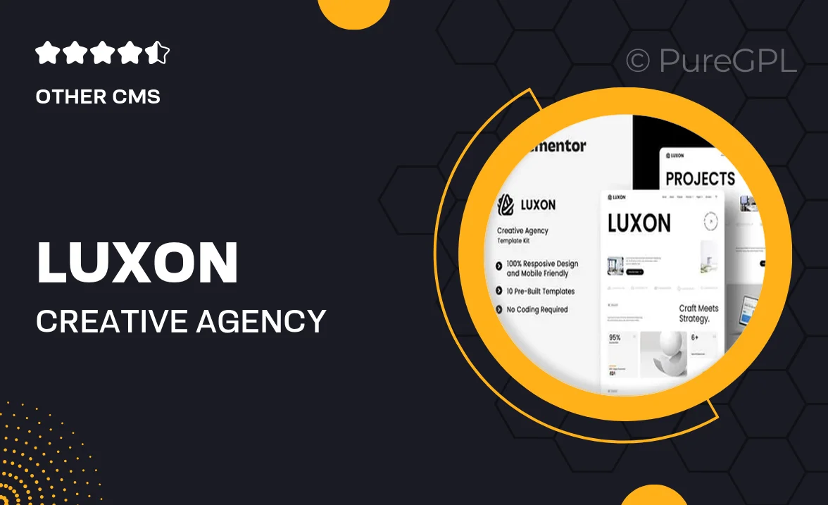 Luxon – Creative Agency Elementor Template Kit
