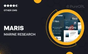 Maris – Marine Research & Ocean Science Elementor Template Kit
