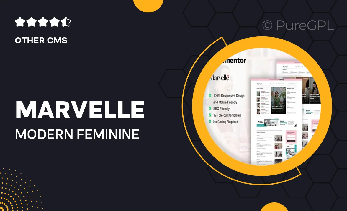 Marvelle – Modern Feminine Blog & Magazine Elementor Pro Template Kit
