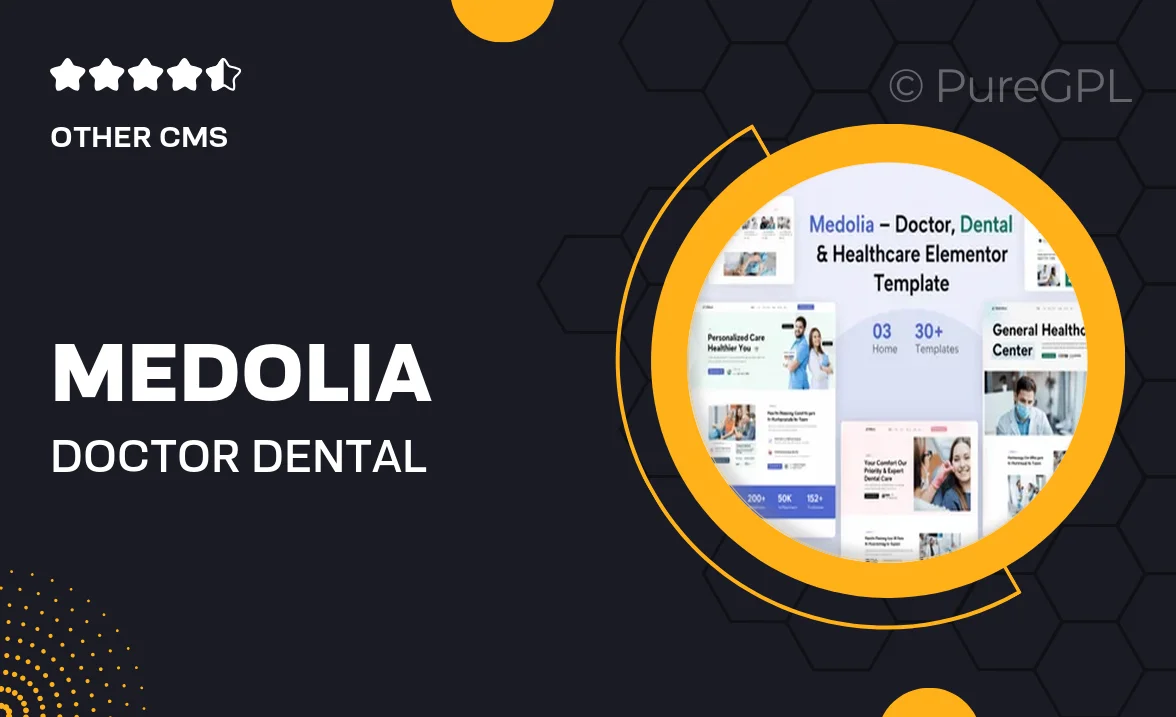 Medolia – Doctor Dental & Healthcare Elementor Template Kit