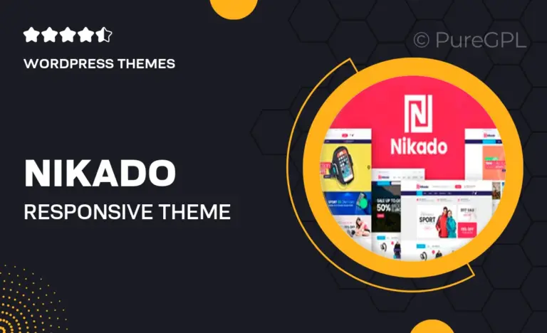 nikado responsive theme for woocommerce wordpress