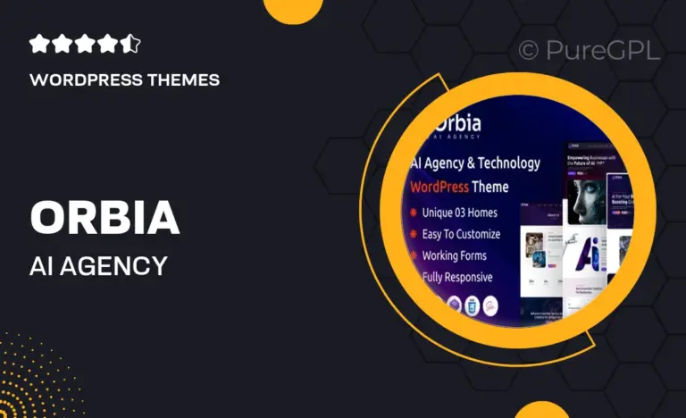 orbia ai agency technology wordpress theme