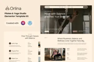 Orlina – Pilates & Yoga Studio Elementor Template Kit