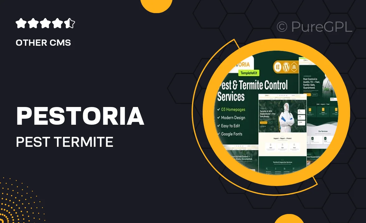 Pestoria – Pest & Termite Control Services Elementor Template Kit