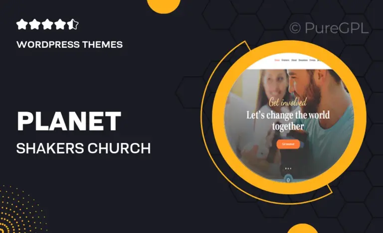 planet shakers church religion wordpress theme