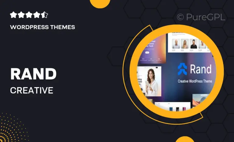 rand creative multipurpose wordpress theme