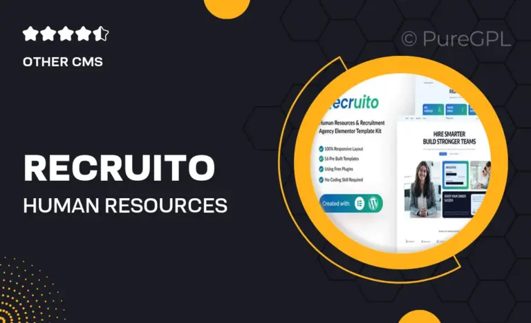 recruito human resources recruitment agency elementor template kit