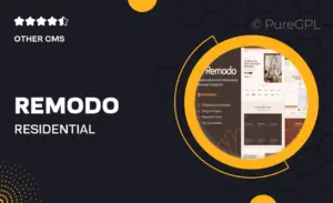 Remodo – Residential Renovation & Remodeling Elementor Template Kit