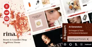Rina – Beauty & Cosmetics Shop WordPress Theme