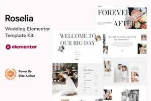 Roselia – Wedding Elementor Template Kit