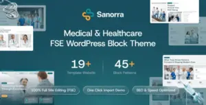 Sanorra – Medical & Healthcare FSE WordPress Block Theme