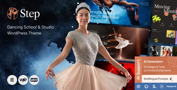 step dancing school studio wordpress theme 1