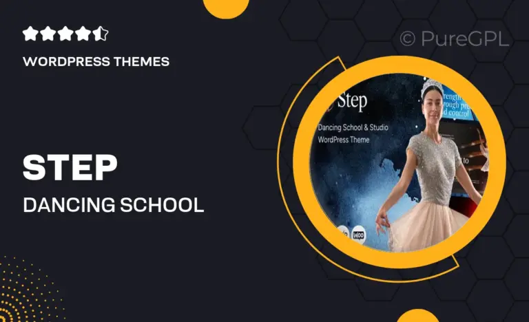 step dancing school studio wordpress theme