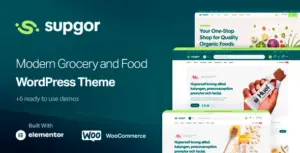 Supgor – Grocery Store and Food WordPress Theme