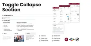 Toggle Collapse Section Elementor Addon