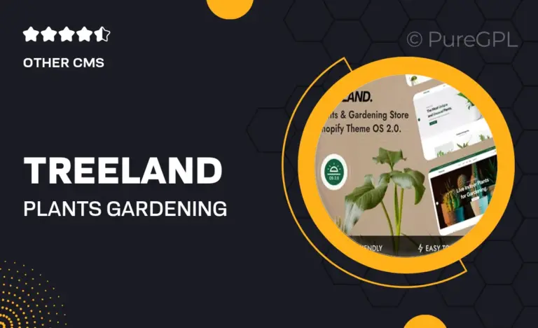 treeland plants gardening store shopify theme os 2 0