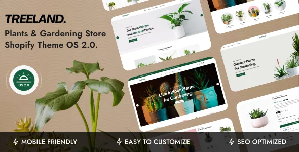 treeland plants gardening store shopify theme os 20