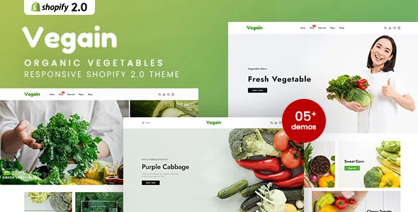 vegain organic vegetables responsive shopify 20 theme