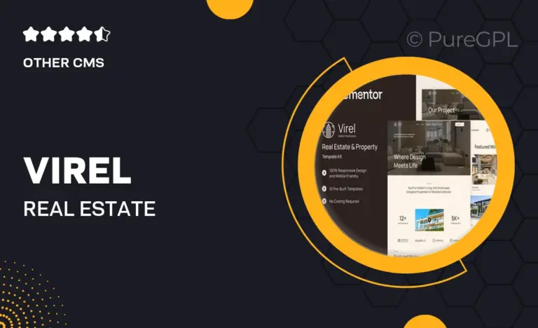 virel real estate property elementor template kit