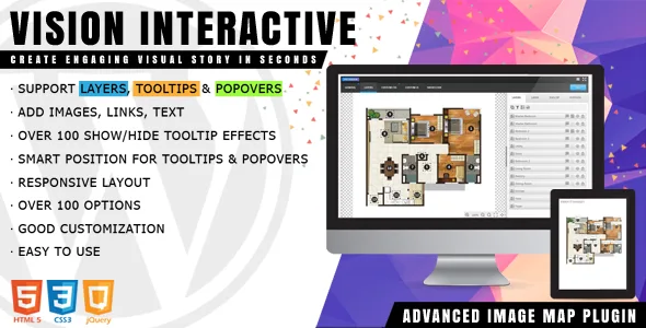 vision interactive image map builder for wordpress