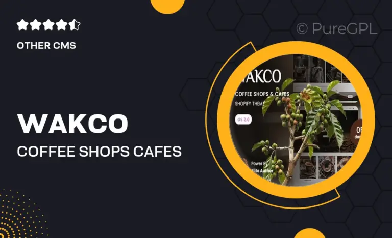 wakco coffee shops cafes shopify 2 0 theme