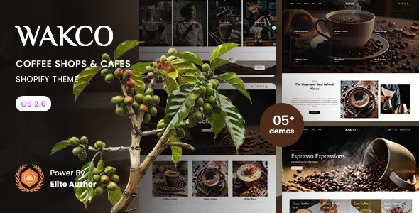 wakco coffee shops cafes shopify 20 theme