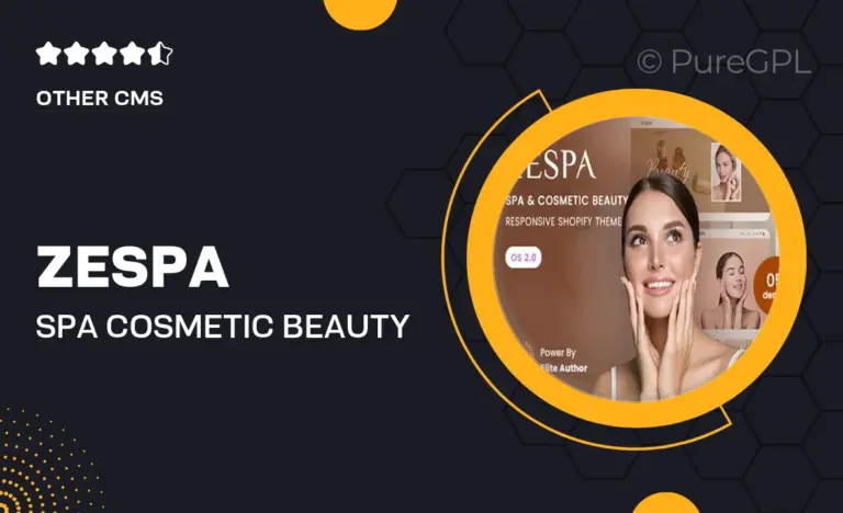 zespa spa cosmetic beauty responsive shopify 2 0 theme
