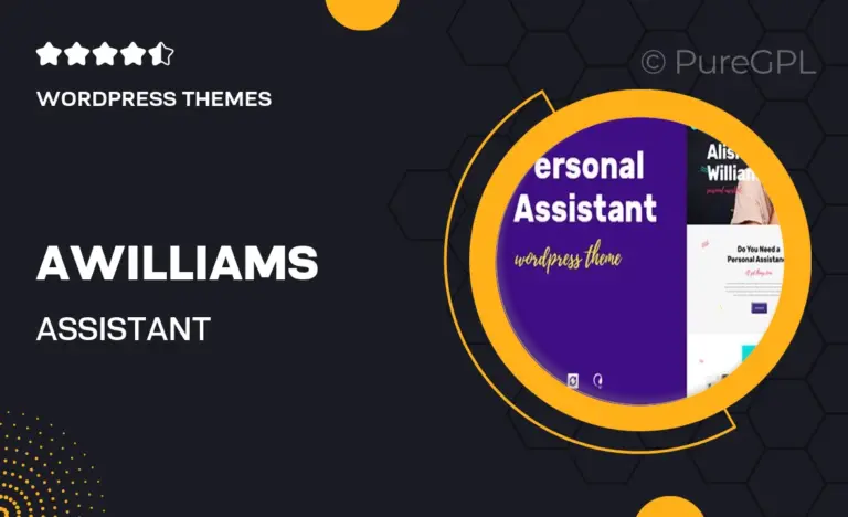 a williams assistant administrative services wordpress theme