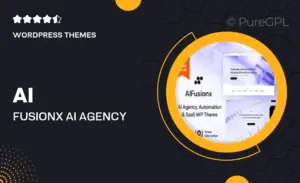 AI FusionX – AI Agency Tech & SaaS WordPress Theme