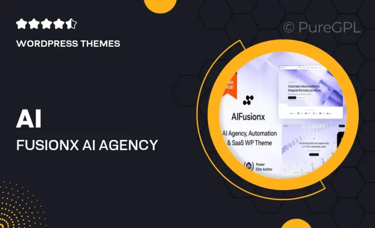 ai fusionx ai agency tech saas wordpress theme