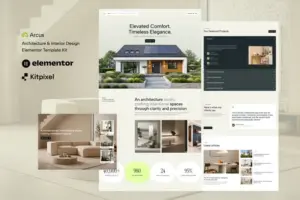Arcus – Architecture & Interior Design Elementor Template Kit