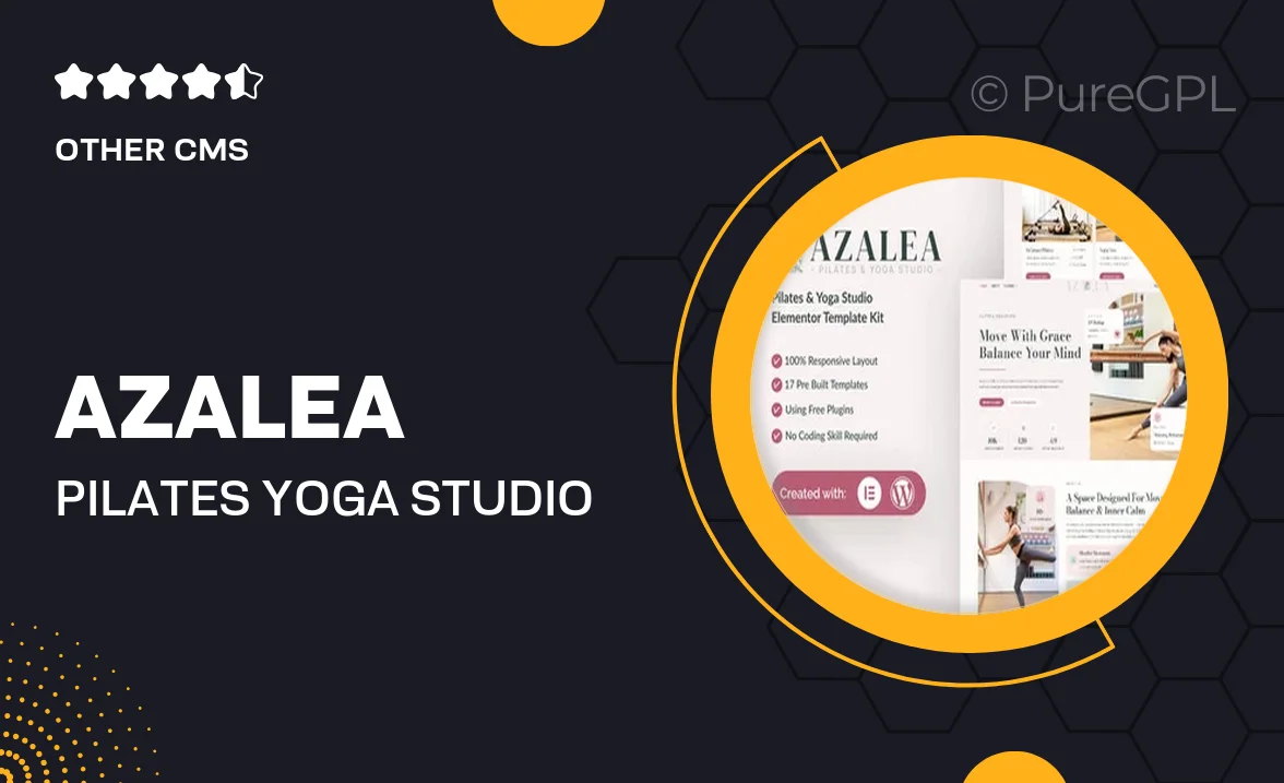 Azalea – Pilates & Yoga Studio Elementor Template Kit