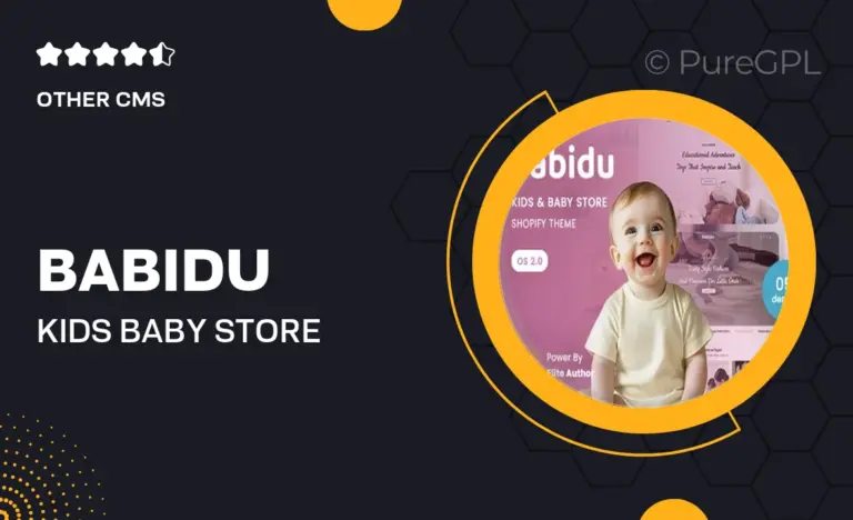 babidu kids baby store shopify 2 0 theme