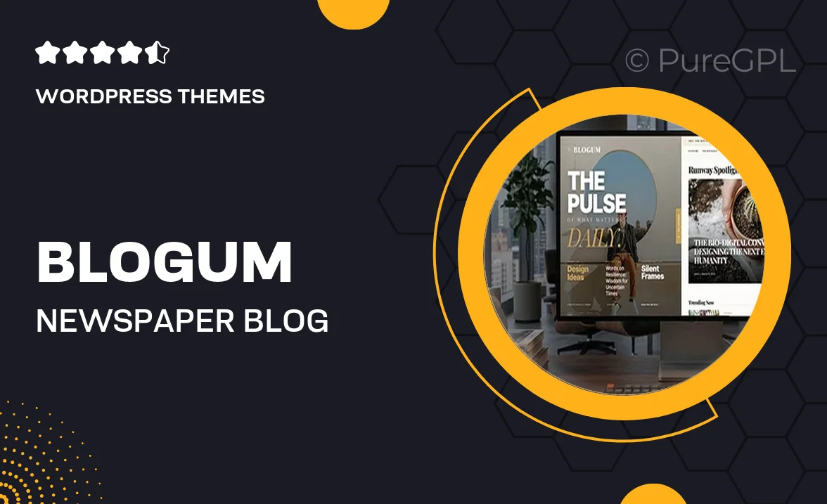 Blogum — Newspaper, Blog & Magazine WordPress Theme