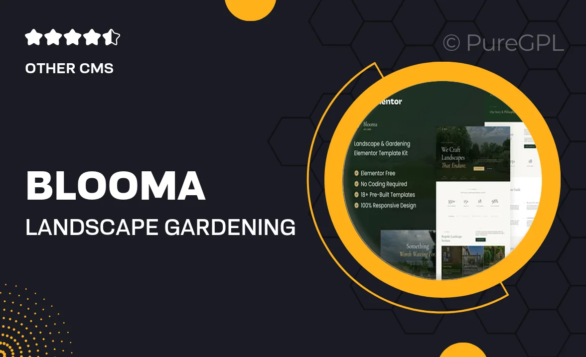 Blooma – Landscape & Gardening Elementor Template Kit