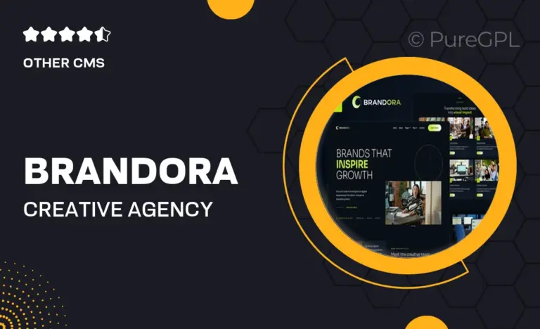 brandora creative agency elementor pro template kit