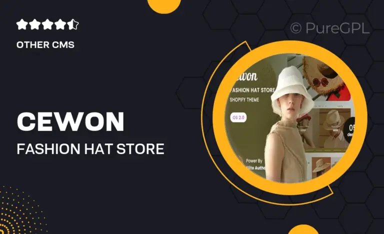 cewon fashion hat store shopify 2 0 theme